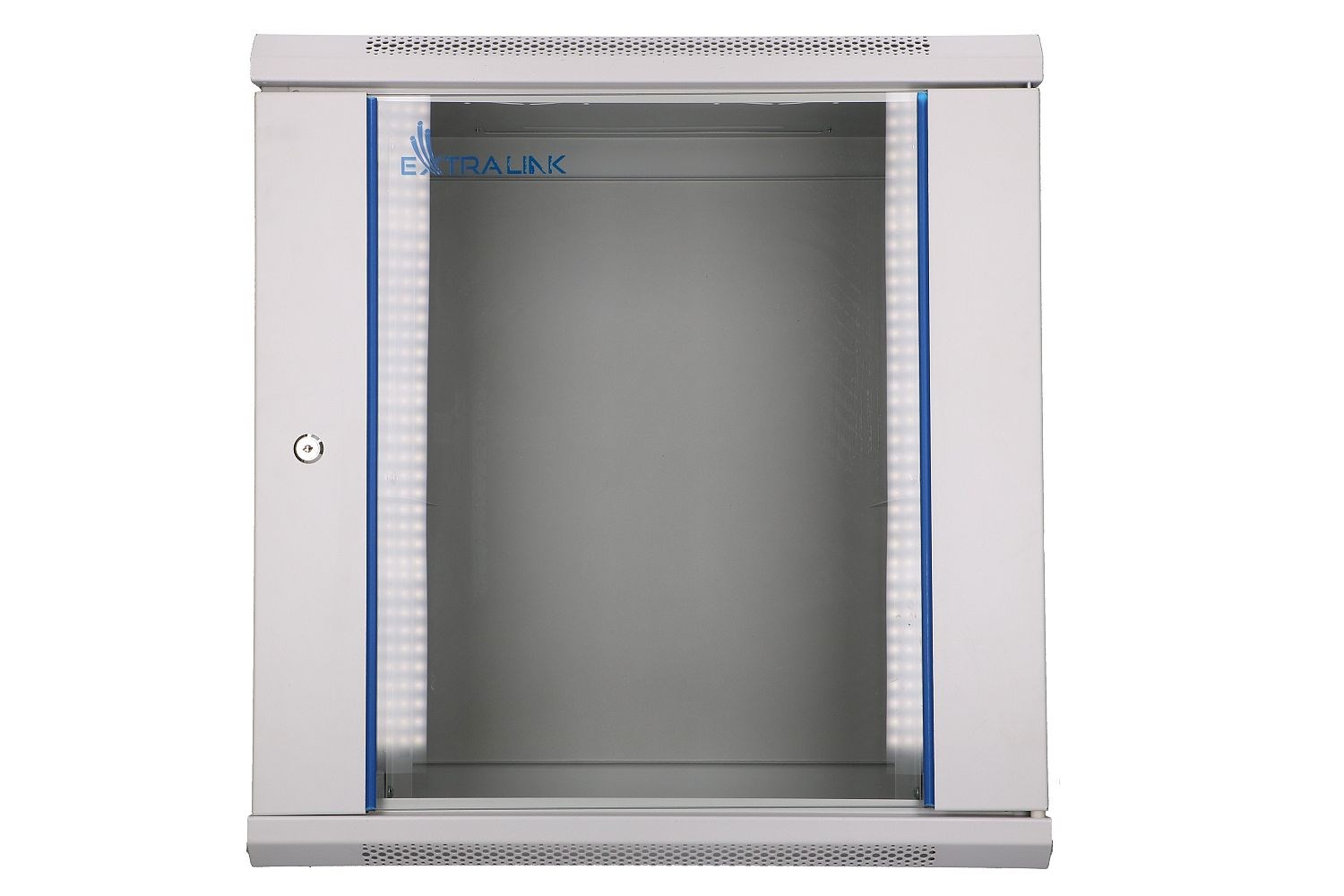 Extralink Rackmount cabinet 12U 600x600 Gray wall mounted-0