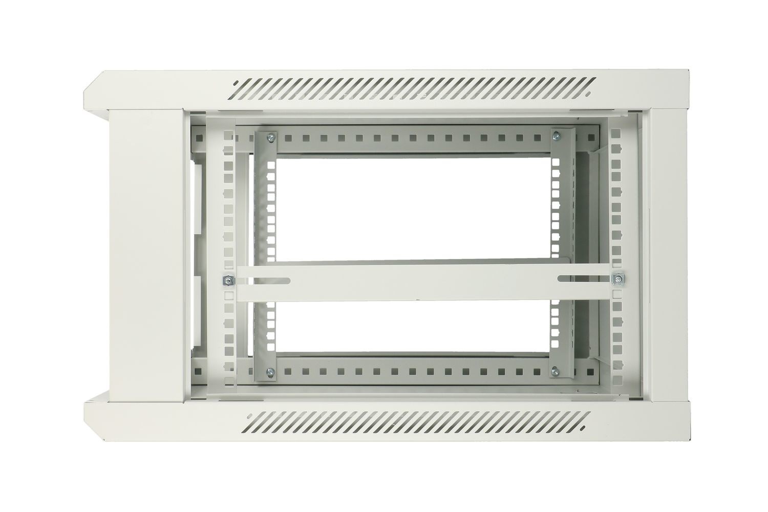 Ormar za montažu na zid Extralink Rackmount 6U (600x450, siva, metalna vrata, nosivost 40 kg)-1