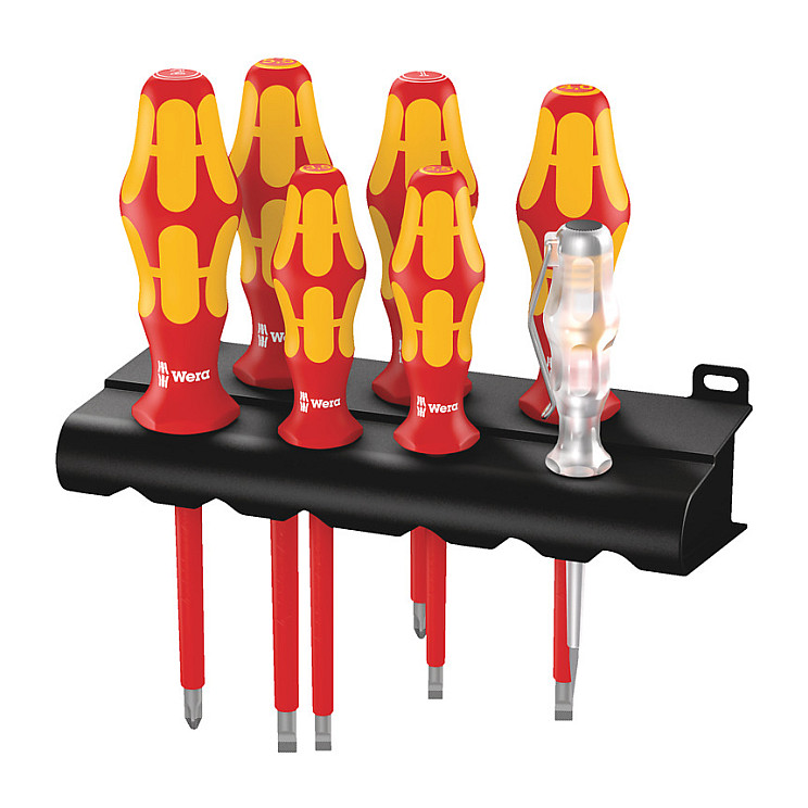 Set odvijača WERA Kraftform Plus VDE 160 i/7 (7 komada, 1000V, s nosačem)-0