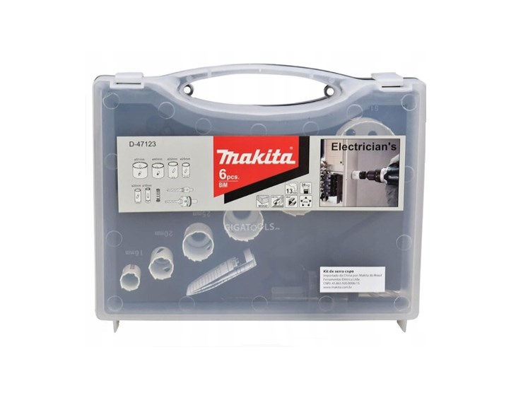Set krunskih pila MAKITA D-47123 (6 kom, Bi-Metal, za drvo i metal)-1