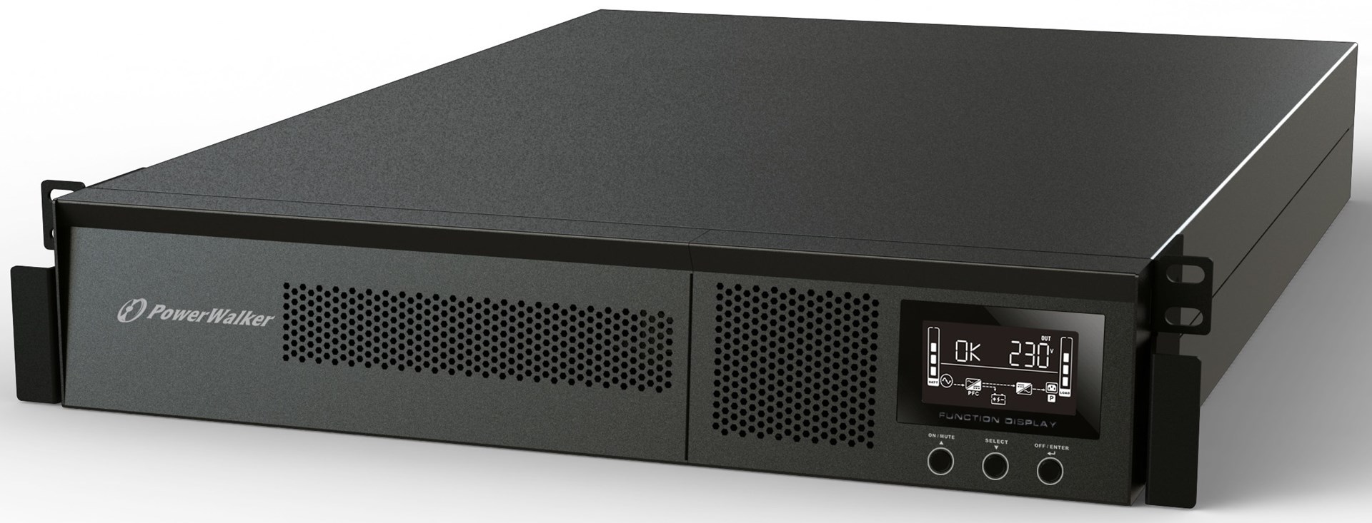 UPS POWER WALKER VFI 1000 RMG PF1 (1000VA/1000W, Online, Rackmount)-0
