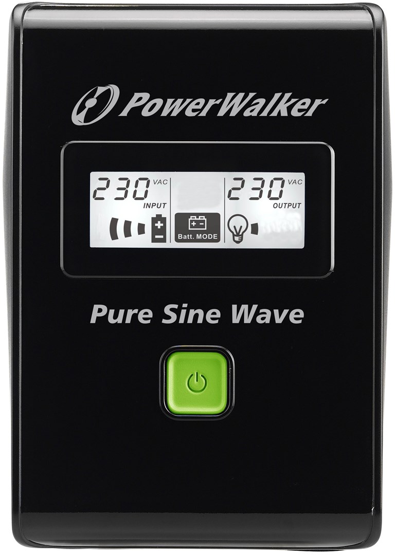 Besprekidno napajanje (UPS) POWERWALKER VI 800 SW FR (800VA/480W, Line-Interactive, Čisti sinus, LCD)-1