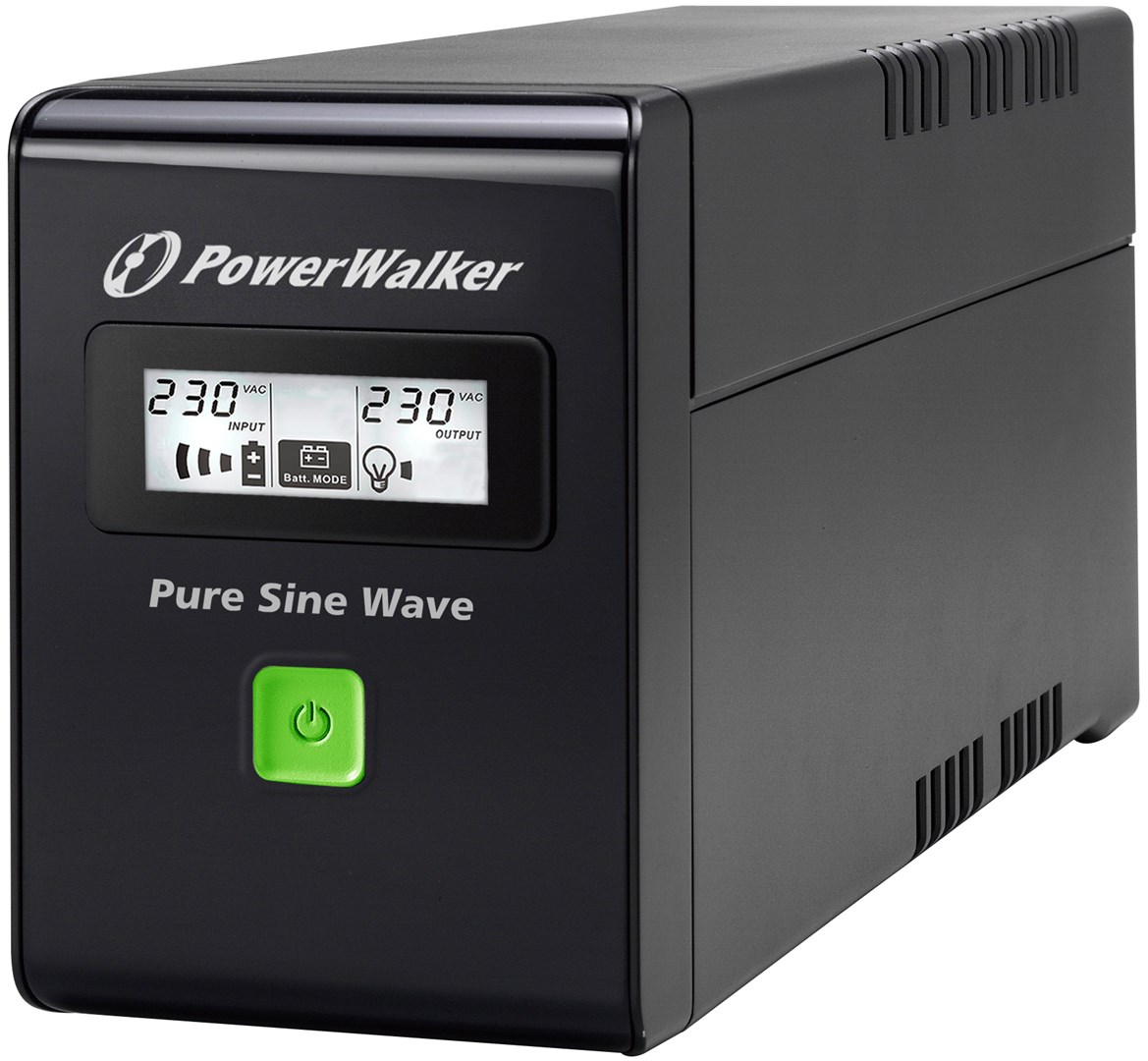Besprekidno napajanje (UPS) POWERWALKER VI 800 SW FR (800VA/480W, Line-Interactive, Čisti sinus, LCD)