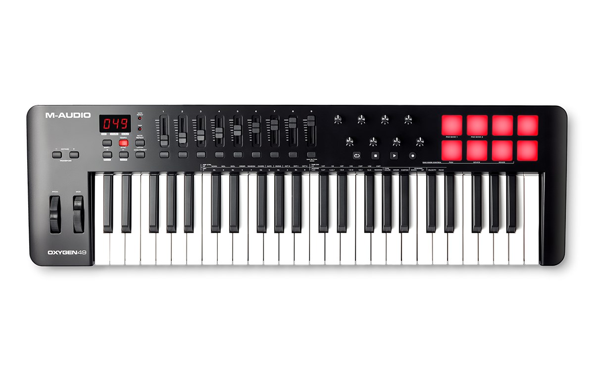 MIDI klavijatura M-AUDIO Oxygen 49 (MKV) 49 tipki USB crna-2