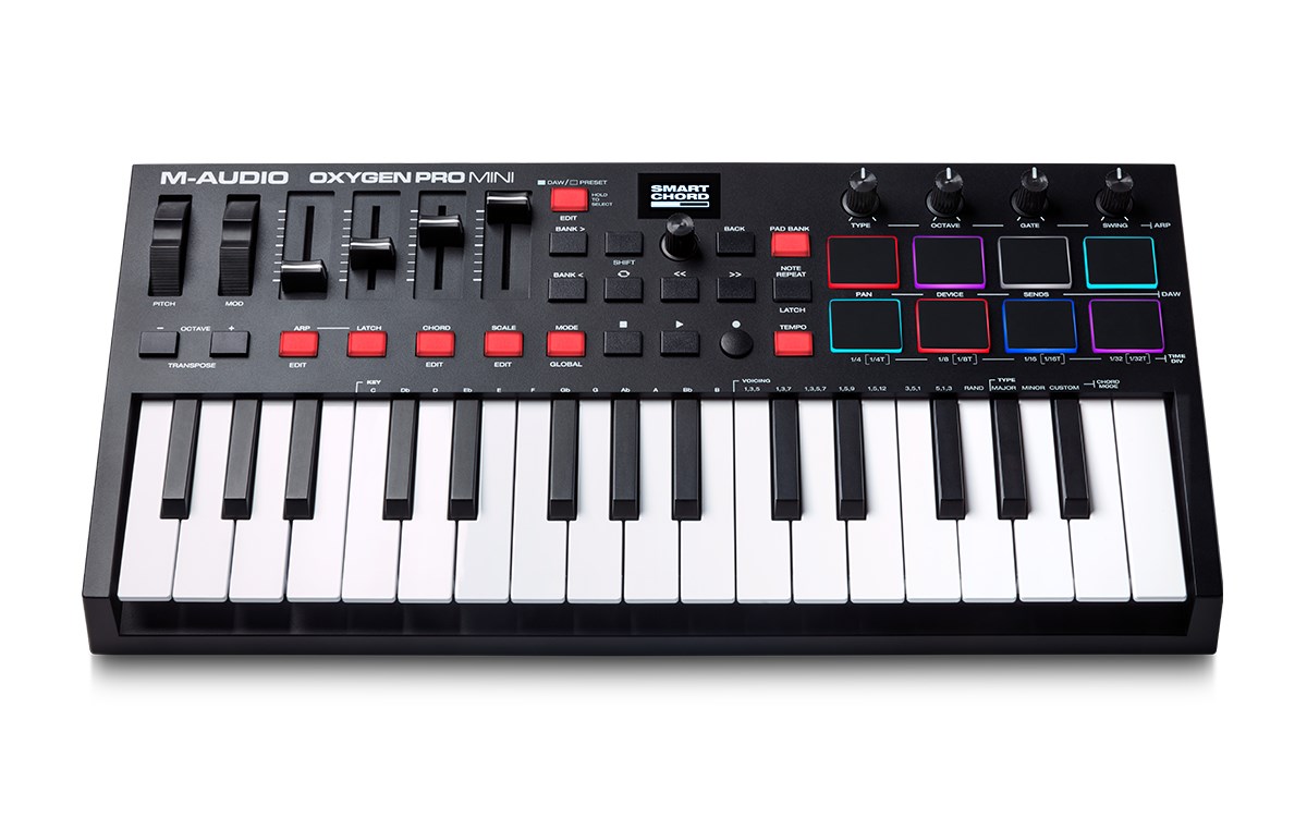 M-AUDIO Oxygen Pro Mini MIDI keyboard 32 keys USB Black-4