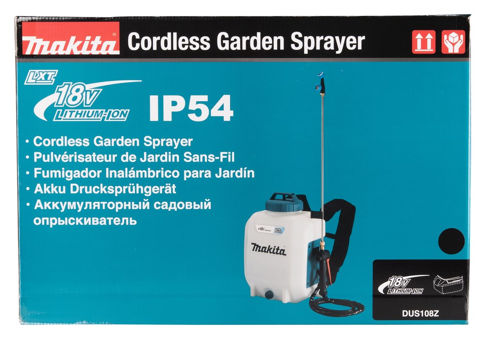 Prskalica za vrt MAKITA DUS108Z (kapacitet 10 L, maksimalni tlak 5 bar, baterija 18 V, crna boja)-11