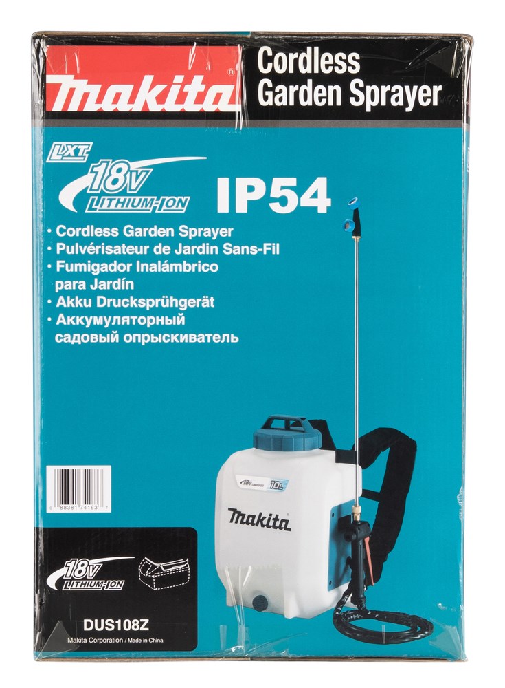 Prskalica za vrt MAKITA DUS108Z (kapacitet 10 L, maksimalni tlak 5 bar, baterija 18 V, crna boja)-15