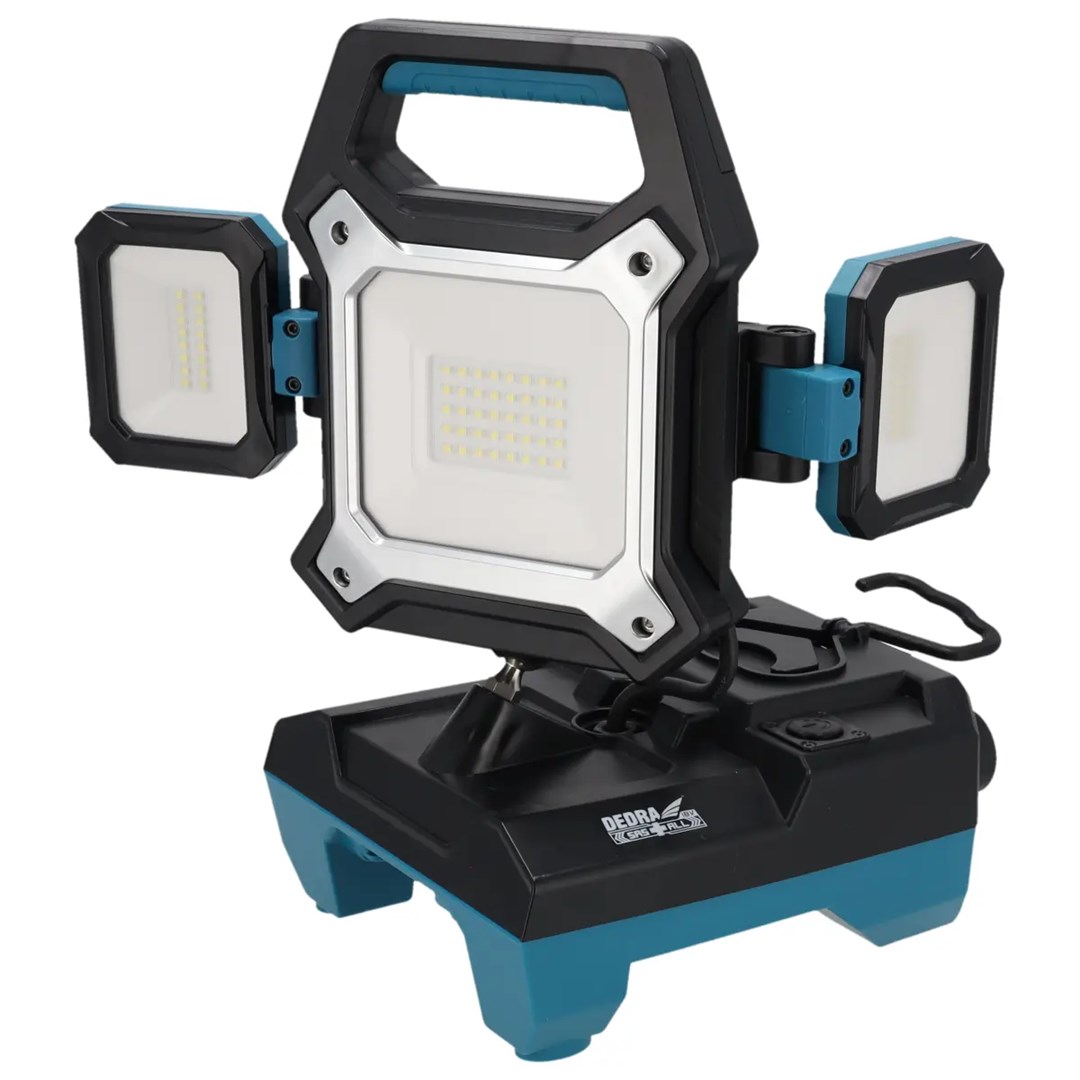 LED Reflektor DEDRA DED6907 (20W, 2000lm, 18V, IP54, hibridno napajanje)-2