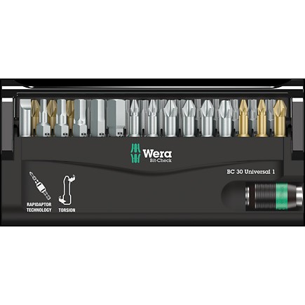 Set bitova WERA Kraftform Kompakt 20 Tool Finder 1 (29 komada, Rapidaptor)-1