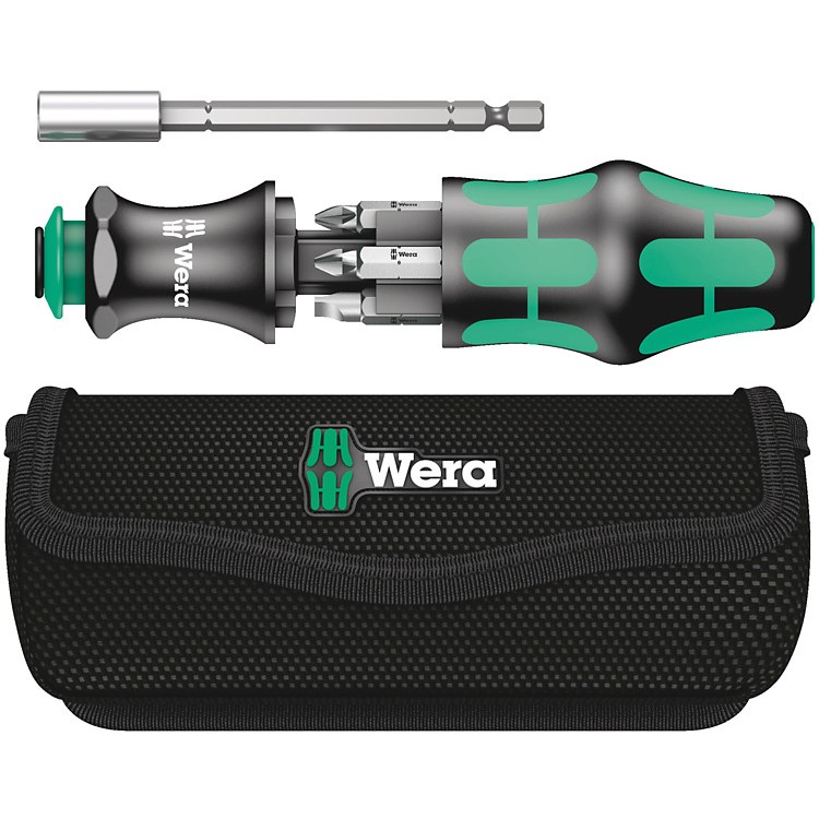 Multi-bit screwdriver WERA 05134491001 (screwdrivers/bits sizes PH 1 x 25 mm, PH 2 x 25 mm, PZ 1 x 25 mm, PZ 2 x 25 mm, slot 1 x 5.5 x 25 mm, slot 1.2 x 6.5 x 25 mm, handle material plastic, holder material metal, number of bits 6 pc(s))-0