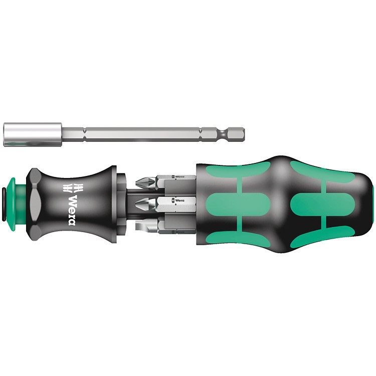 Multi-bit screwdriver WERA 05134491001 (screwdrivers/bits sizes PH 1 x 25 mm, PH 2 x 25 mm, PZ 1 x 25 mm, PZ 2 x 25 mm, slot 1 x 5.5 x 25 mm, slot 1.2 x 6.5 x 25 mm, handle material plastic, holder material metal, number of bits 6 pc(s))-1
