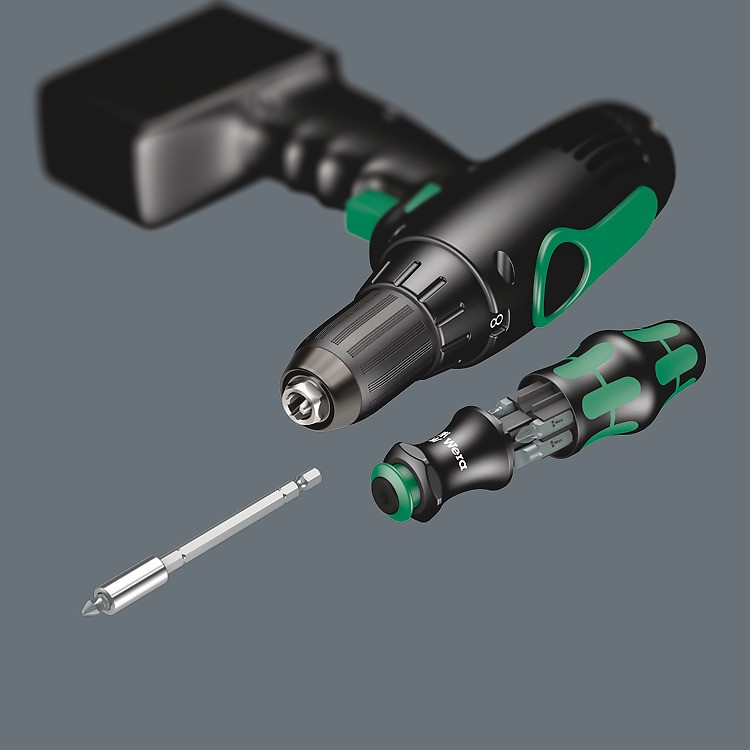Multi-bit screwdriver WERA 05134491001 (screwdrivers/bits sizes PH 1 x 25 mm, PH 2 x 25 mm, PZ 1 x 25 mm, PZ 2 x 25 mm, slot 1 x 5.5 x 25 mm, slot 1.2 x 6.5 x 25 mm, handle material plastic, holder material metal, number of bits 6 pc(s))-7
