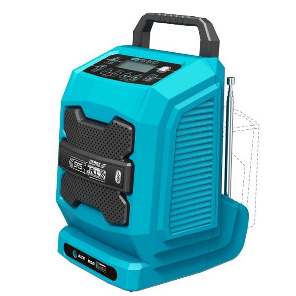 Akumulatorski radio za gradilište DEDRA DED7005 (Bluetooth, USB, IP54)-4