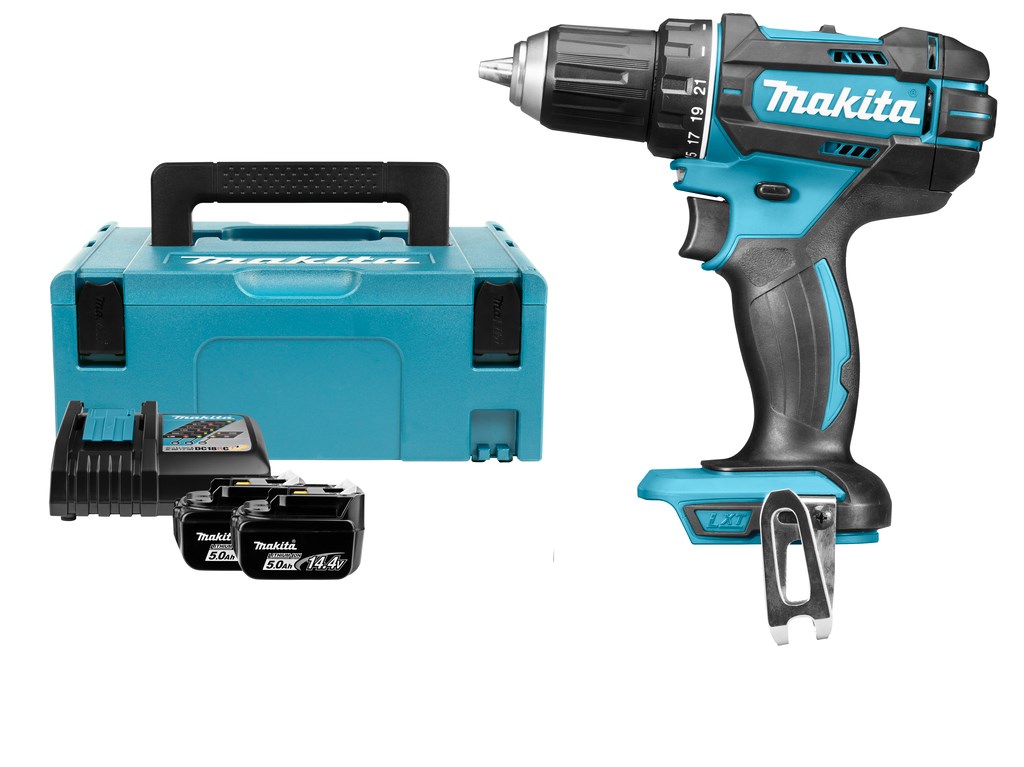 Akumulatorska bušilica-odvijač MAKITA DDF482RTJ (18V, 2x 5.0Ah, punjač, Makpac)-2