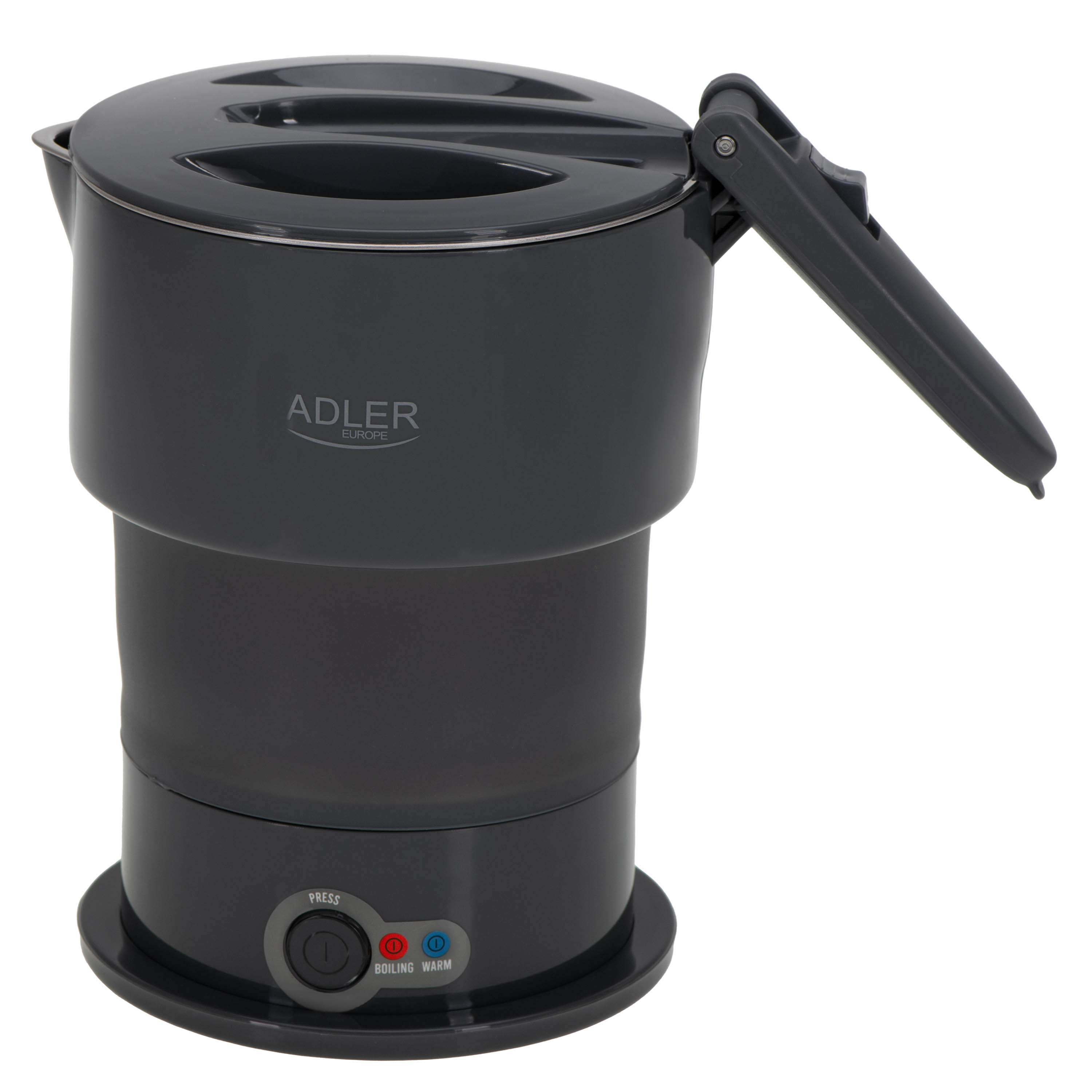Putno kuhalo za vodu ADLER AD 1377 (600 W, 0.6 L, siva)