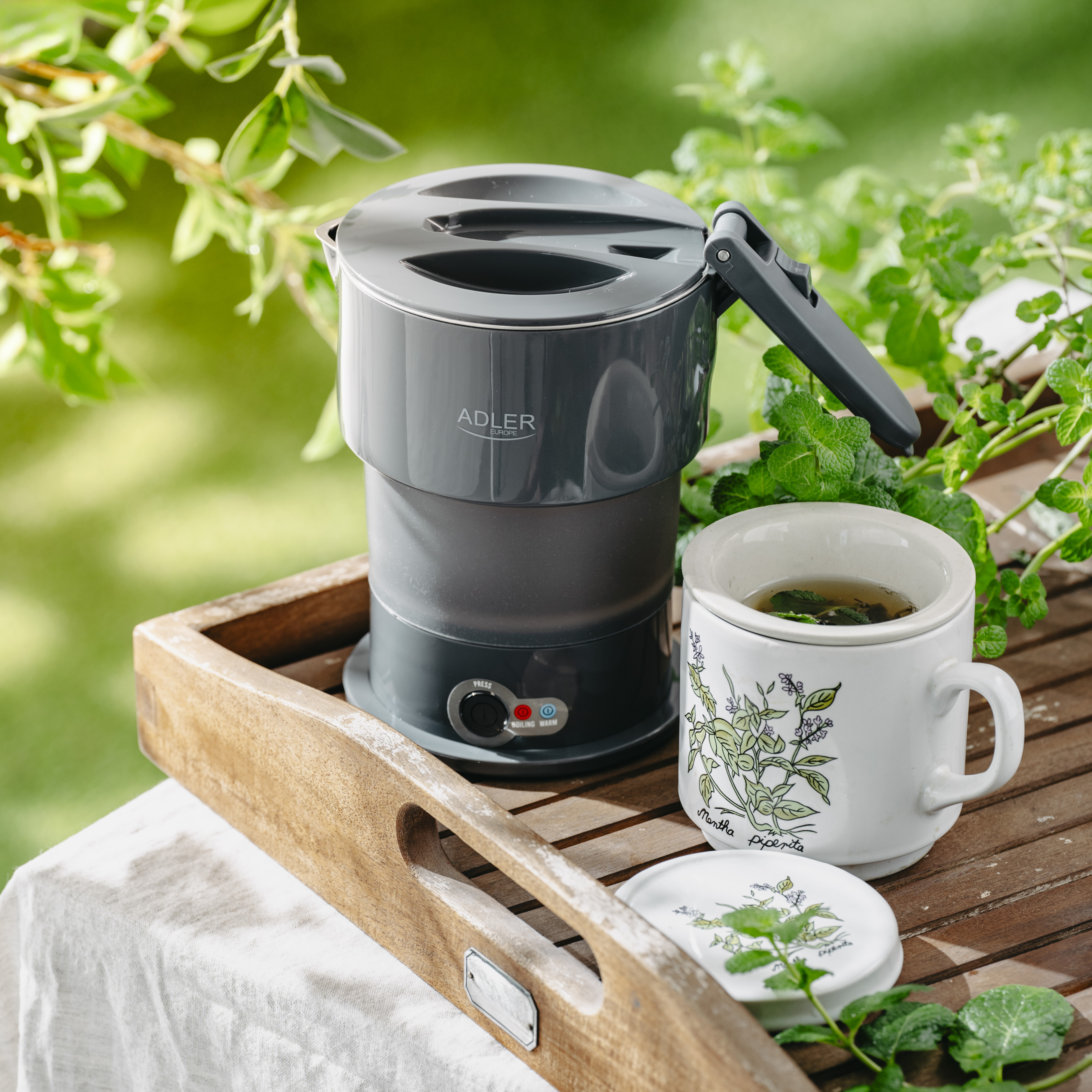 Putno kuhalo za vodu ADLER AD 1377 (600 W, 0.6 L, siva)-10