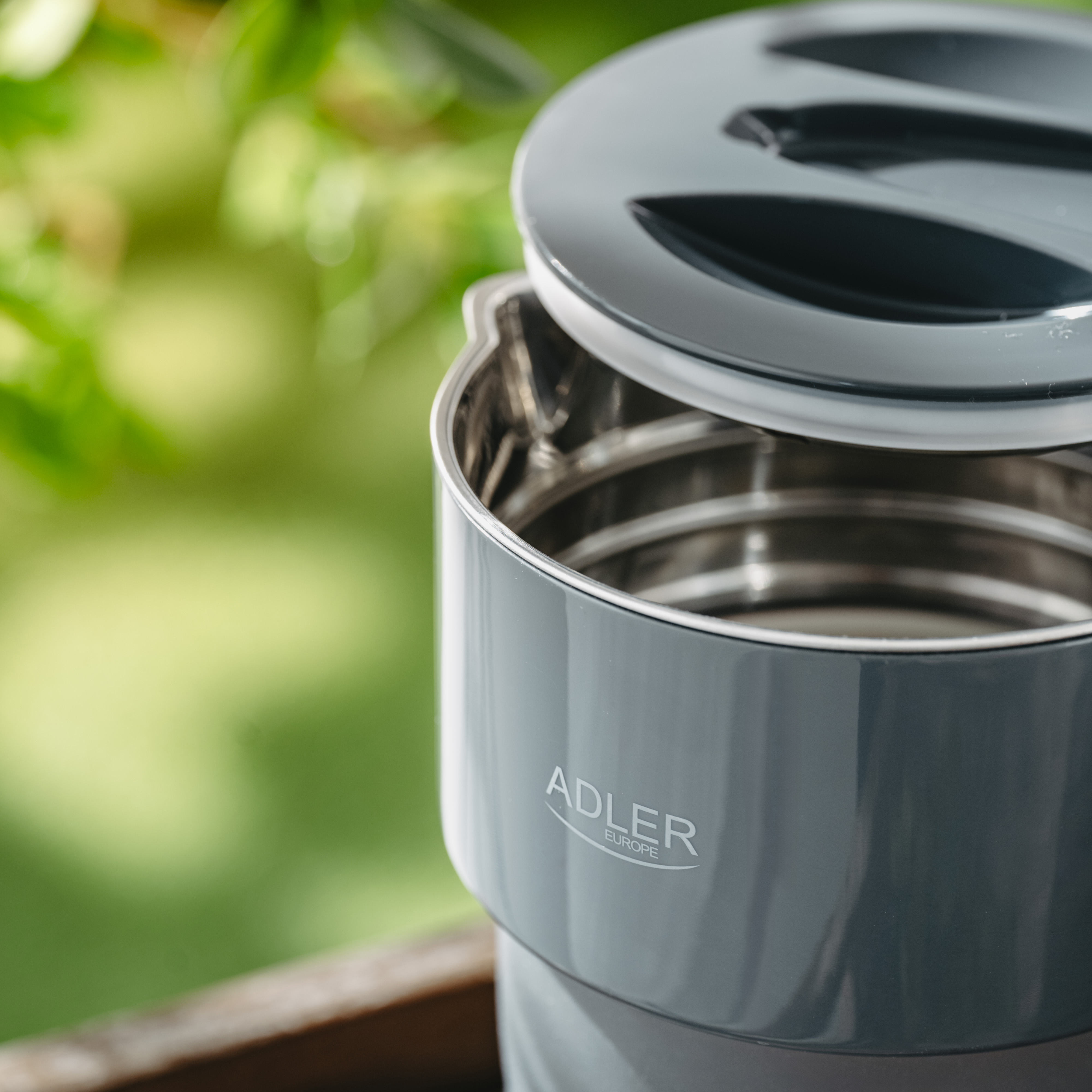 Putno kuhalo za vodu ADLER AD 1377 (600 W, 0.6 L, siva)-2