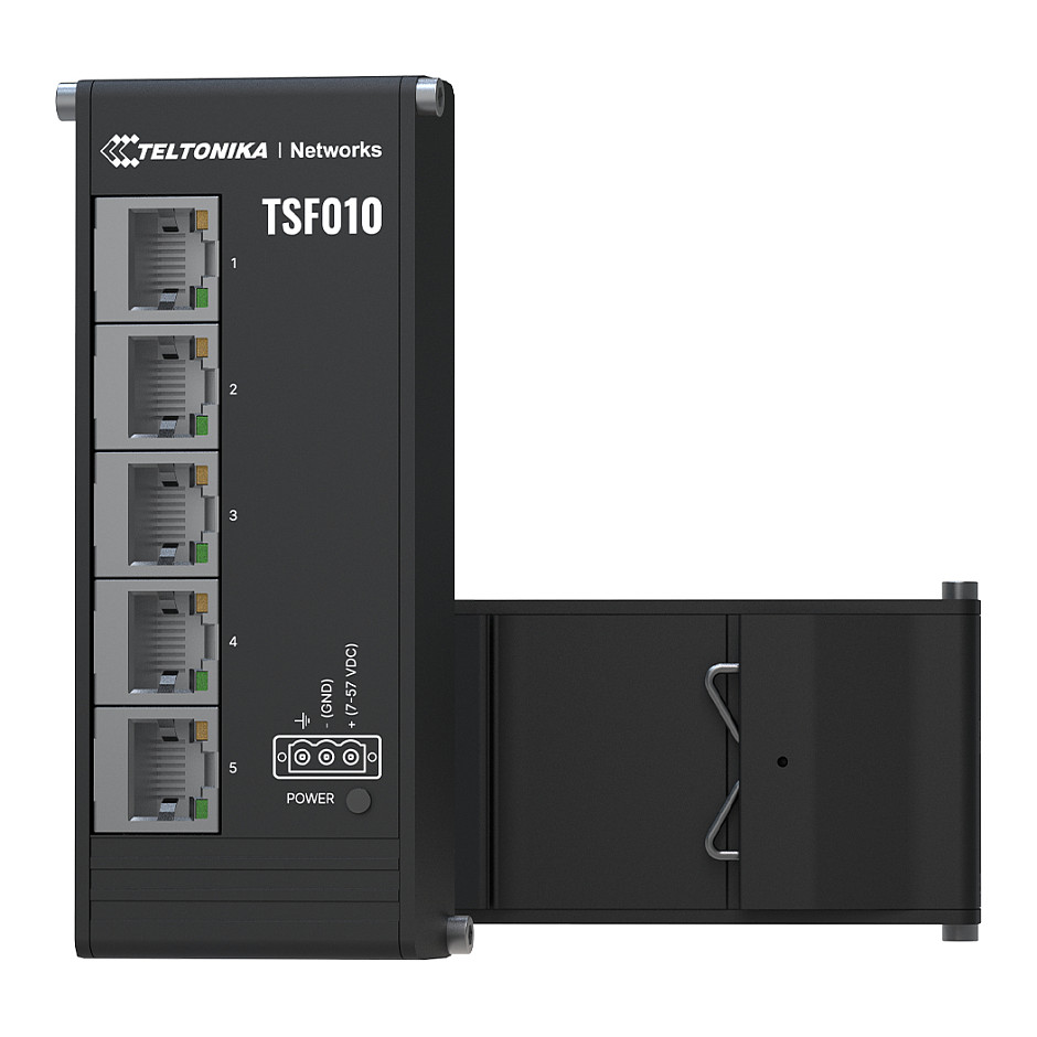 Switch TELTONIKA TSF010 (5x RJ45 100Mb/s, IP30, DIN rail)-0