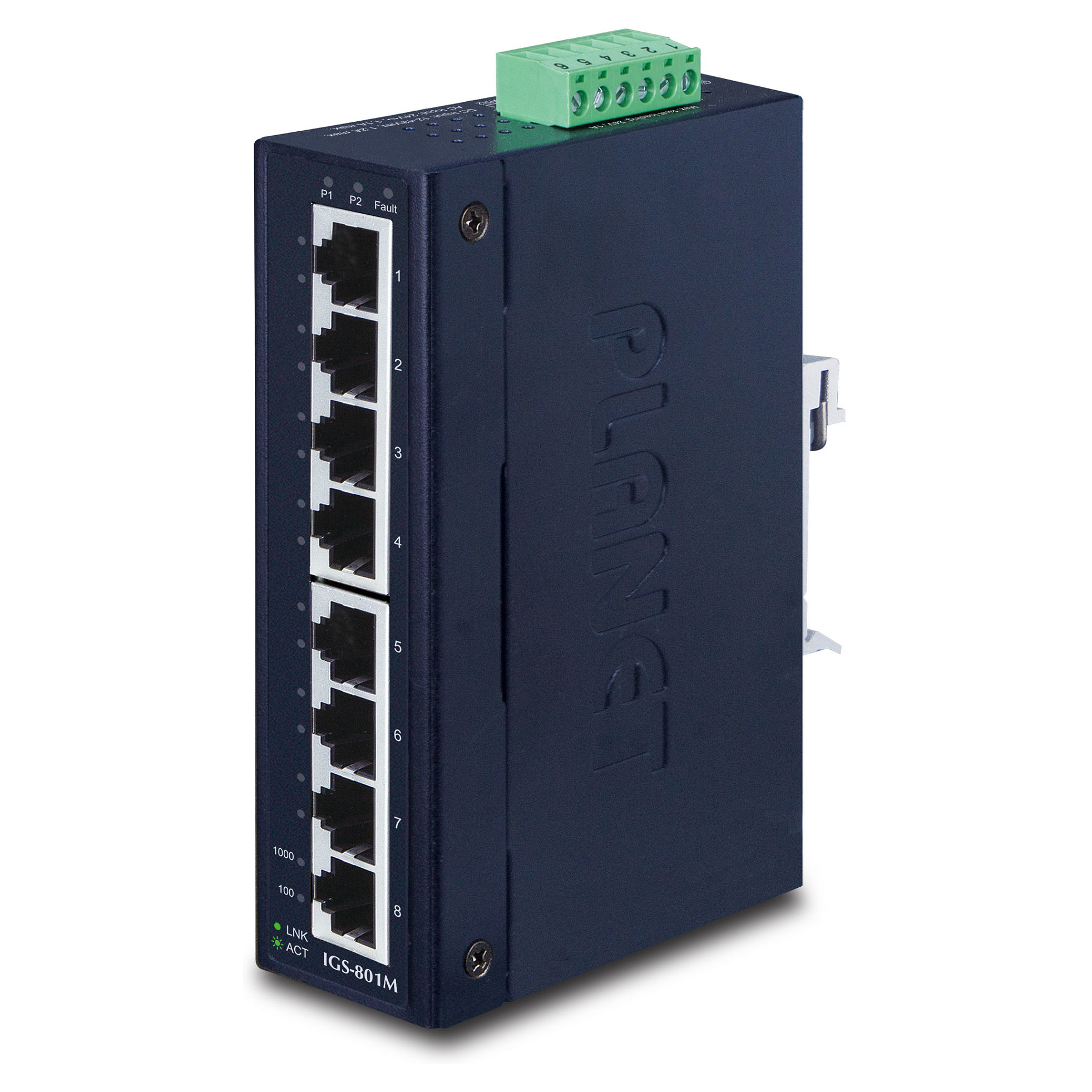 Mrežni switch PLANET IGS-801M (8-portni, Gigabitni, L2/L4 Managed, Industrijski)-0