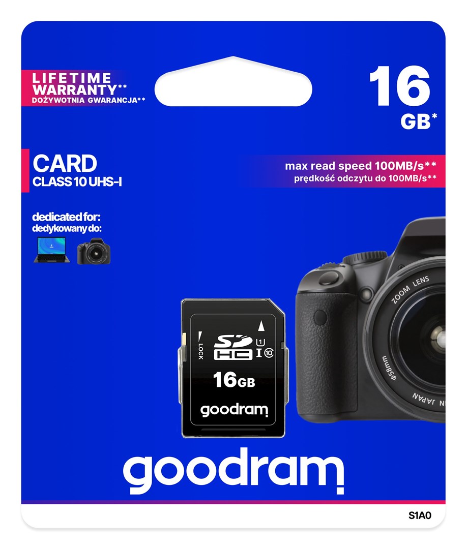 SD kartica GOODRAM SDHC 16GB CL10 UHS-I (16 GB, UHS-I, brzina čitanja 60 MB/s, brzina pisanja 10 MB/s, Class 10)-2