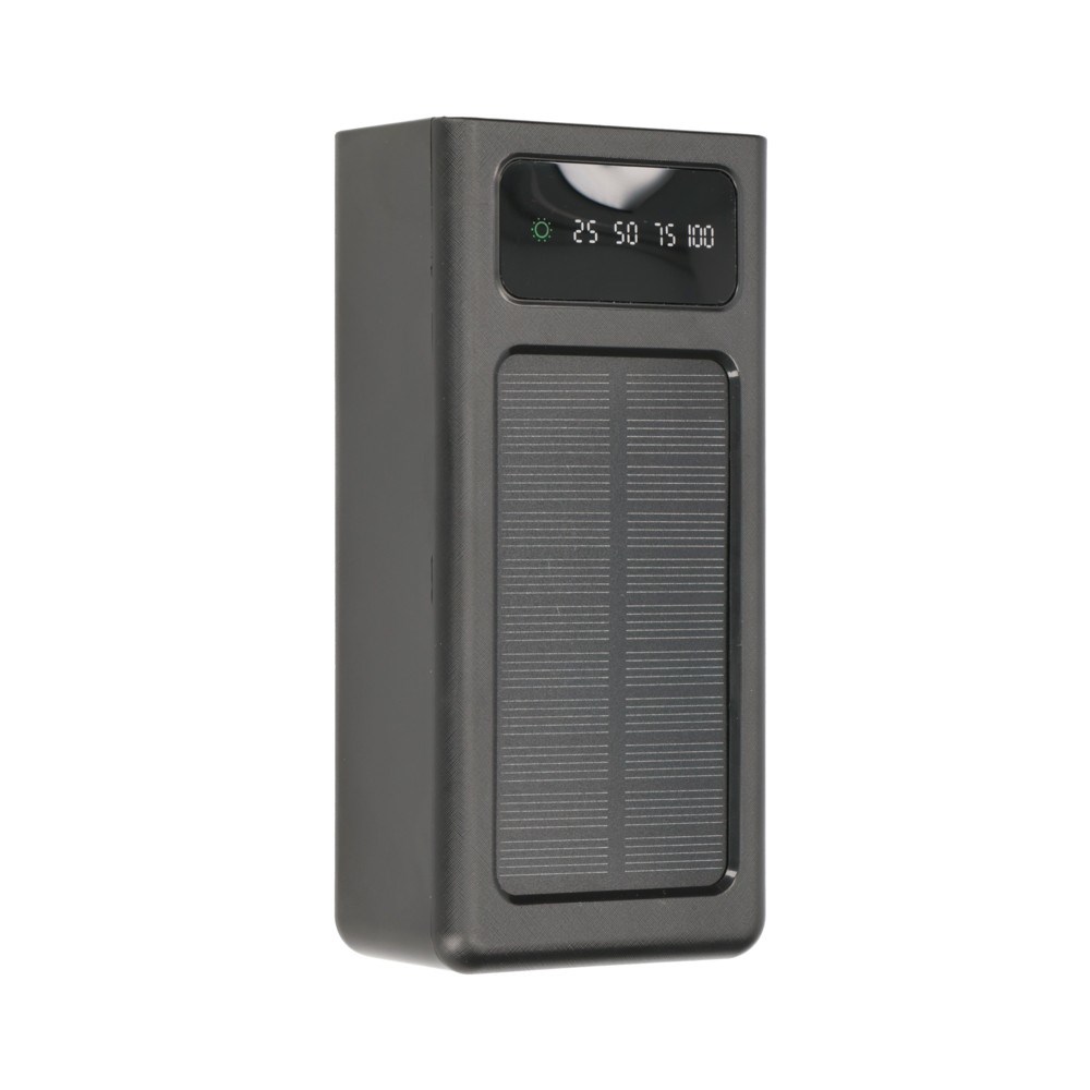 Extralink Powerbank EPB-093 30000mAh Black Solar Power bank, USB-C-1