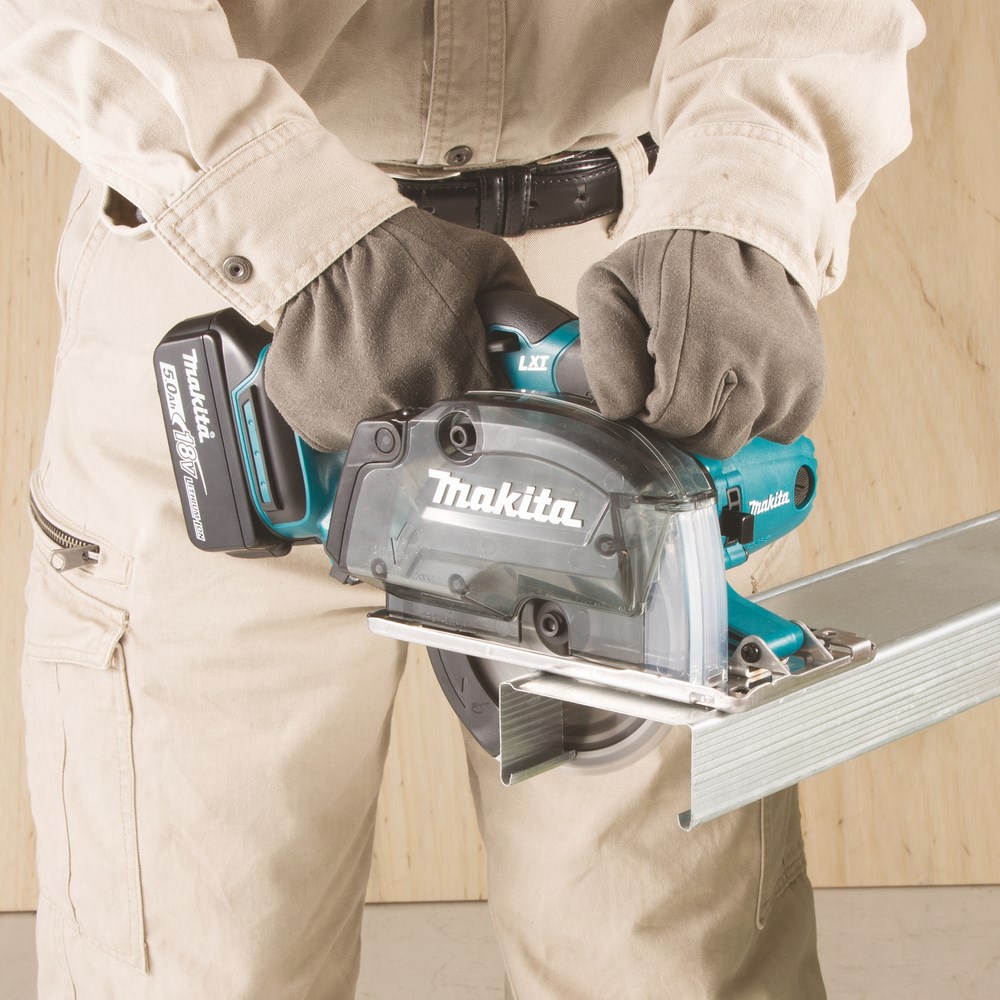 Prijenosna kružna pila MAKITA DCS552RTJ (13.6 cm, 3600 RPM, crna, mint boja)-1