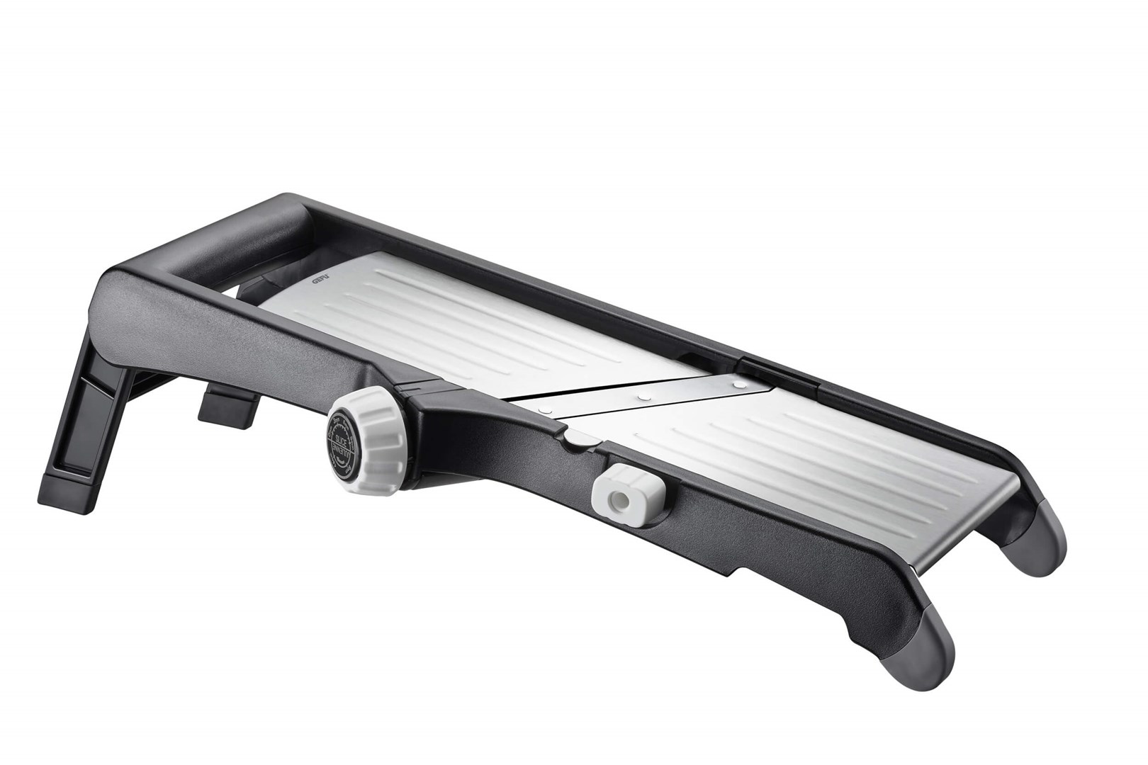 Rezač GEFU VOLARI G-89429 (debljina rezanja 1 mm, 9 mm, boja crna, boja srebrna, materijal tehnopolimer, neklizajuće noge, perivo u perilici)-1