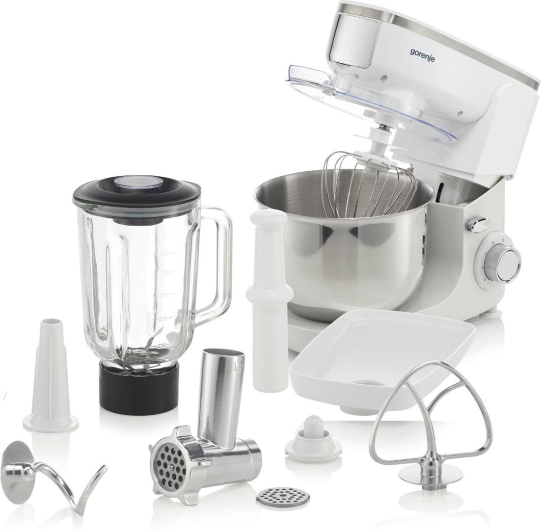 Food processor GORENJE MMC1005W Planetary robot 1000 W, 4.8 L White, Grey-0