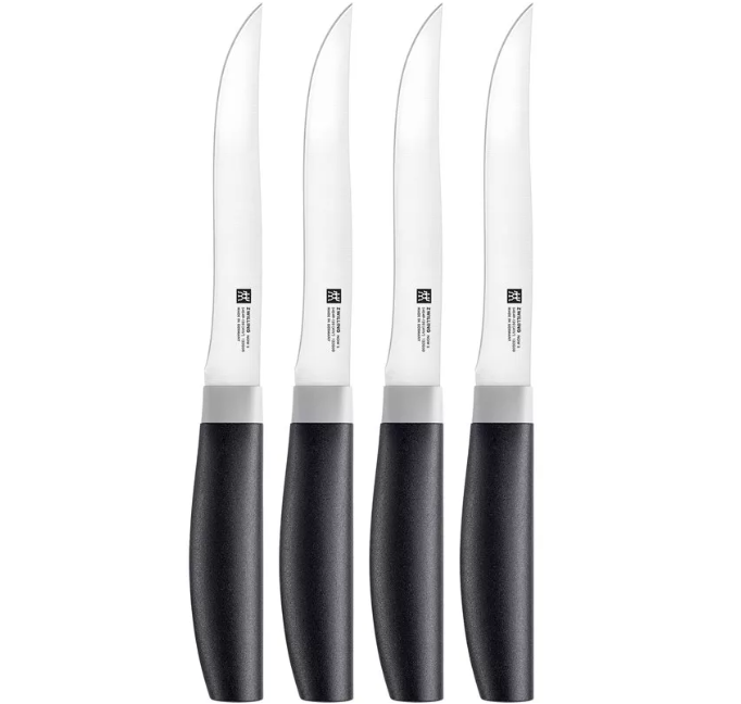 Kuhinjski noževi ZWILLING NOW S 54549-004-0 (Set od 4, Dužina oštrice 12 cm, Crna/Srebrna)-1