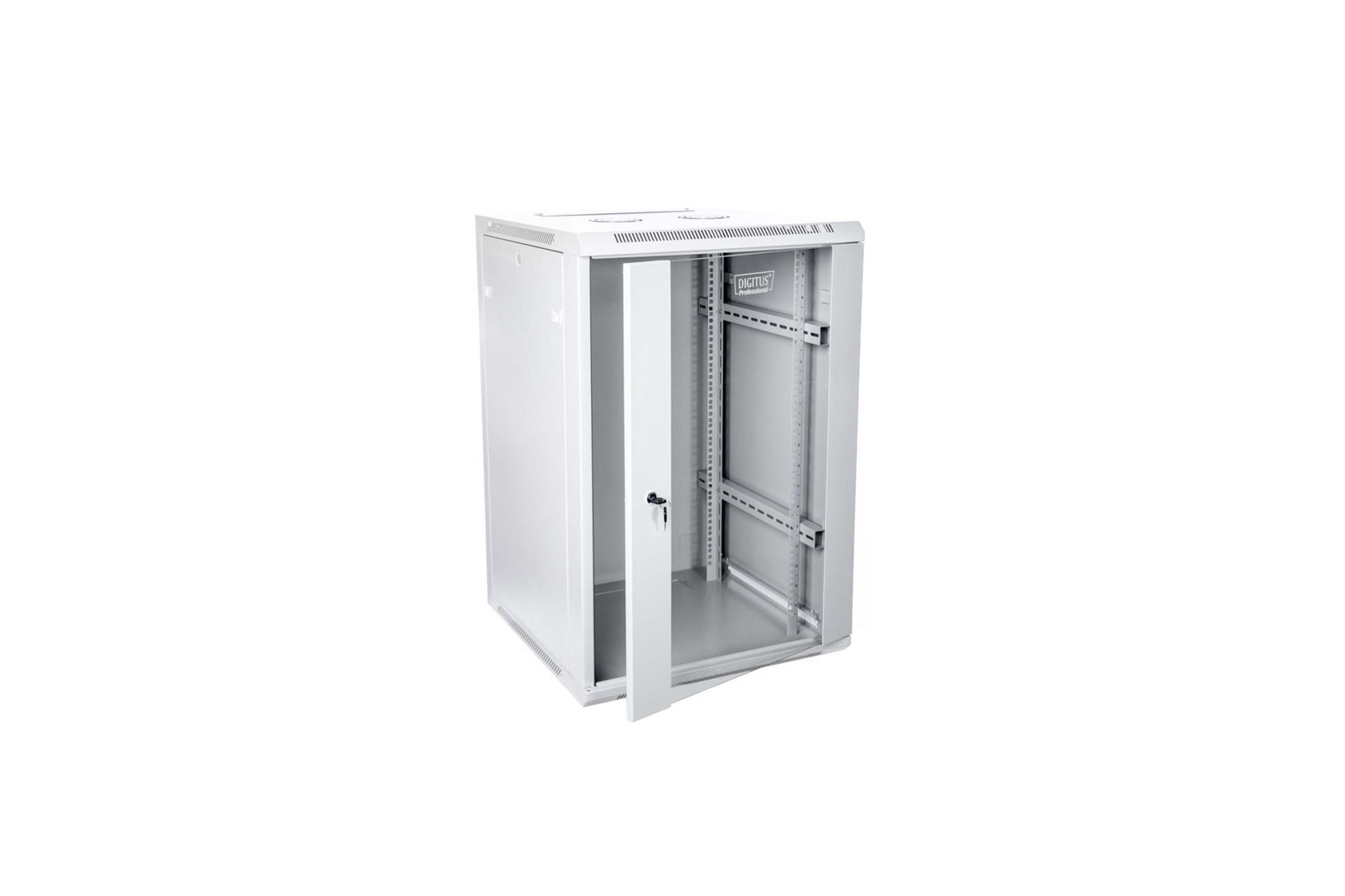 Mrežni ormar za montažu na zid 19" 15U rack 600x600 (siva, vrata ploča, nerasklopljen, ne presavijen, 60kg)-3