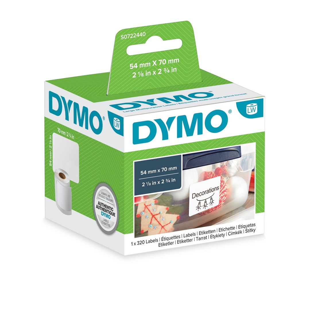 DYMO Multi-Purpose Labels - 54 x 70 mm - S0722440-1