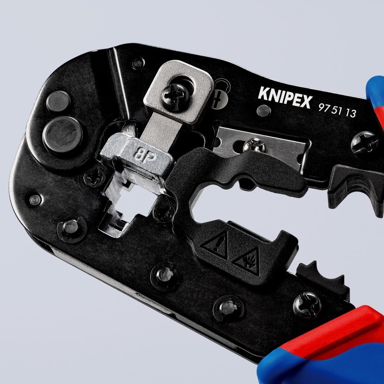 Alat za krimpanje KNIPEX - za RJ45 konektore (Crna, Težina 345 g, Dužina 191 mm, Širina 70 mm, Visina 20 mm)-16