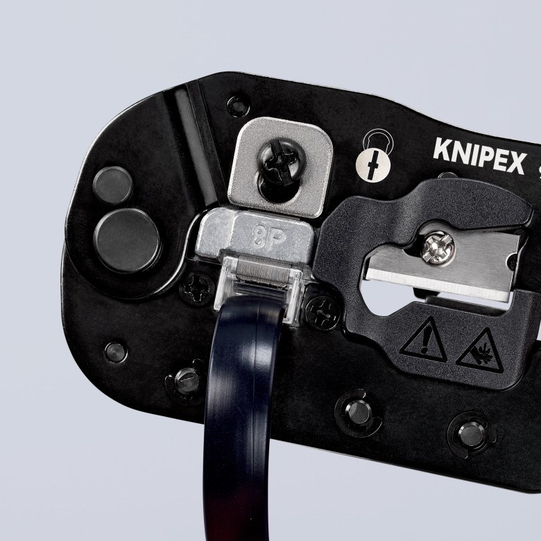 Alat za krimpanje KNIPEX - za RJ45 konektore (Crna, Težina 345 g, Dužina 191 mm, Širina 70 mm, Visina 20 mm)-5