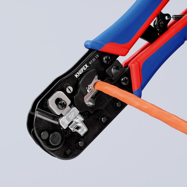Alat za krimpanje KNIPEX - za RJ45 konektore (Crna, Težina 345 g, Dužina 191 mm, Širina 70 mm, Visina 20 mm)-8