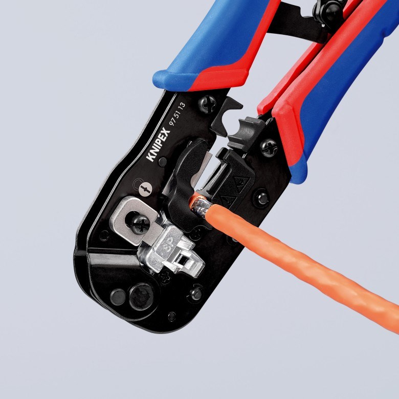 Alat za krimpanje KNIPEX - za RJ45 konektore (Crna, Težina 345 g, Dužina 191 mm, Širina 70 mm, Visina 20 mm)-9