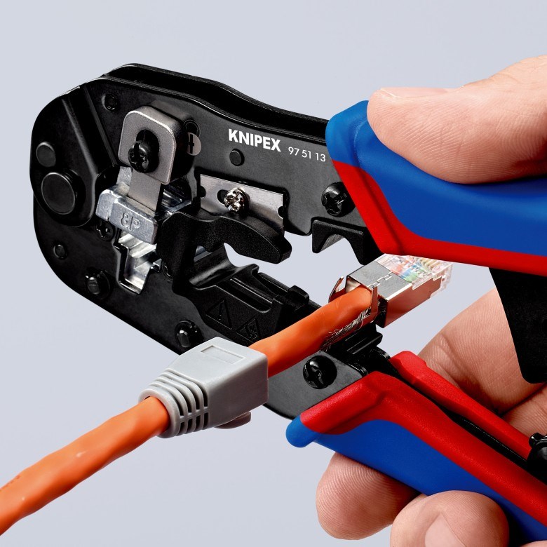 Alat za krimpanje KNIPEX - za RJ45 konektore (Crna, Težina 345 g, Dužina 191 mm, Širina 70 mm, Visina 20 mm)-14