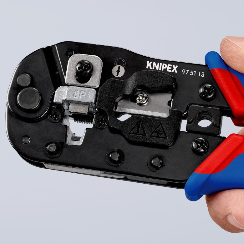 Alat za krimpanje KNIPEX - za RJ45 konektore (Crna, Težina 345 g, Dužina 191 mm, Širina 70 mm, Visina 20 mm)-3