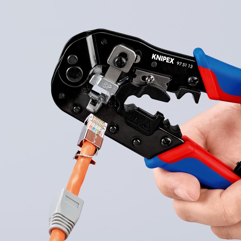 Alat za krimpanje KNIPEX - za RJ45 konektore (Crna, Težina 345 g, Dužina 191 mm, Širina 70 mm, Visina 20 mm)-12