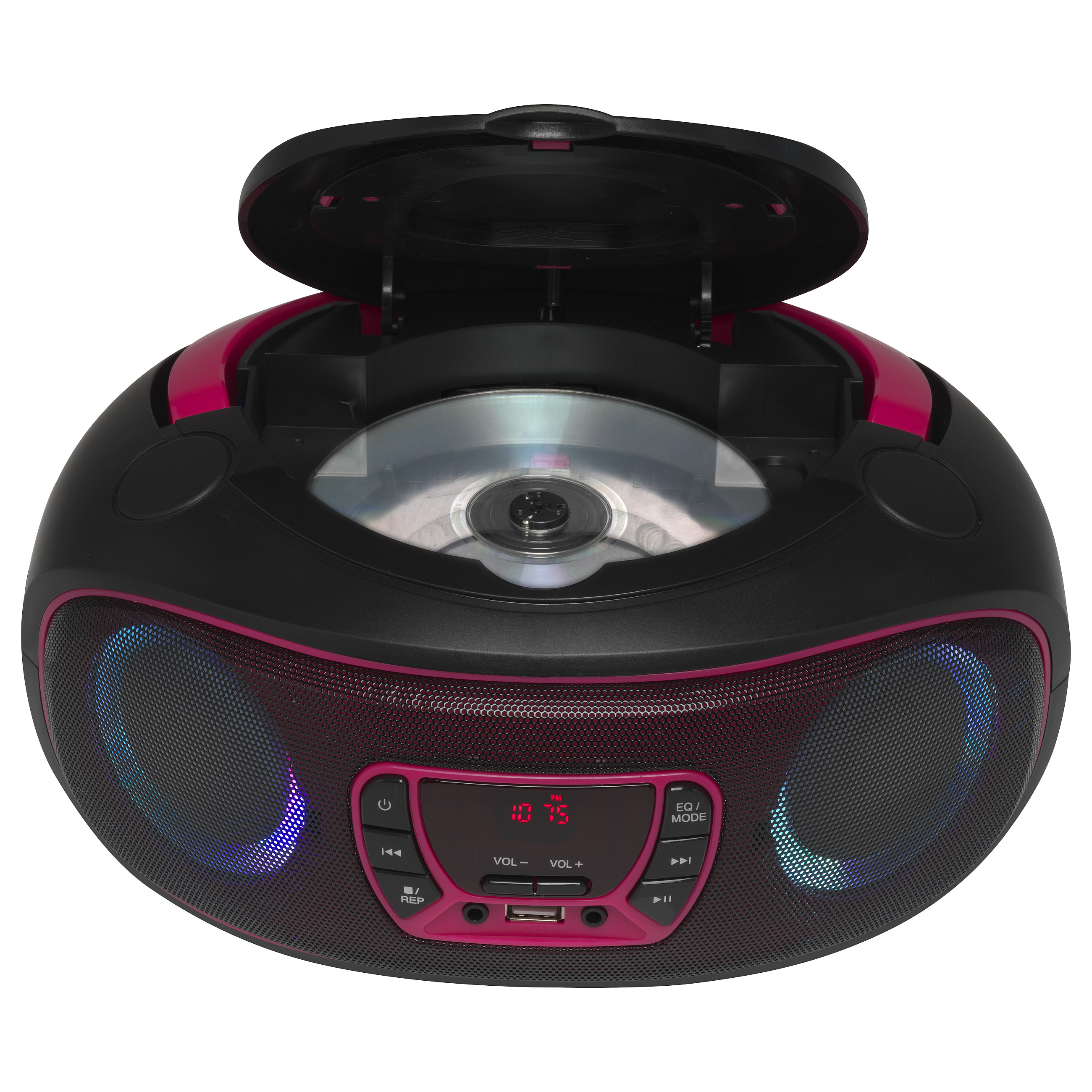 Prijenosni radio DENVER TCL-212BT (CD/MP3, Bluetooth, USB, FM radio) Pink-2