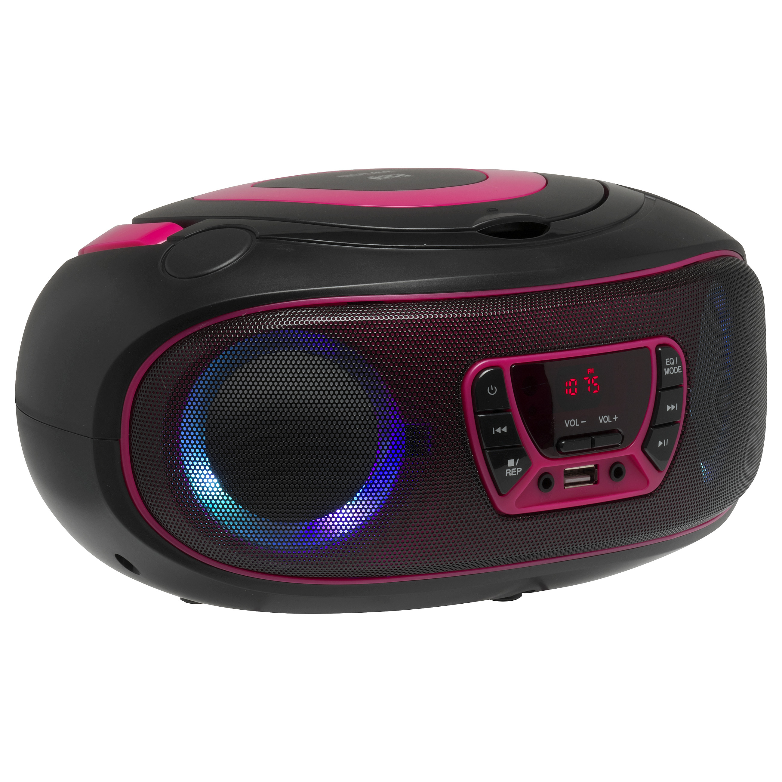 Prijenosni radio DENVER TCL-212BT (CD/MP3, Bluetooth, USB, FM radio) Pink-3