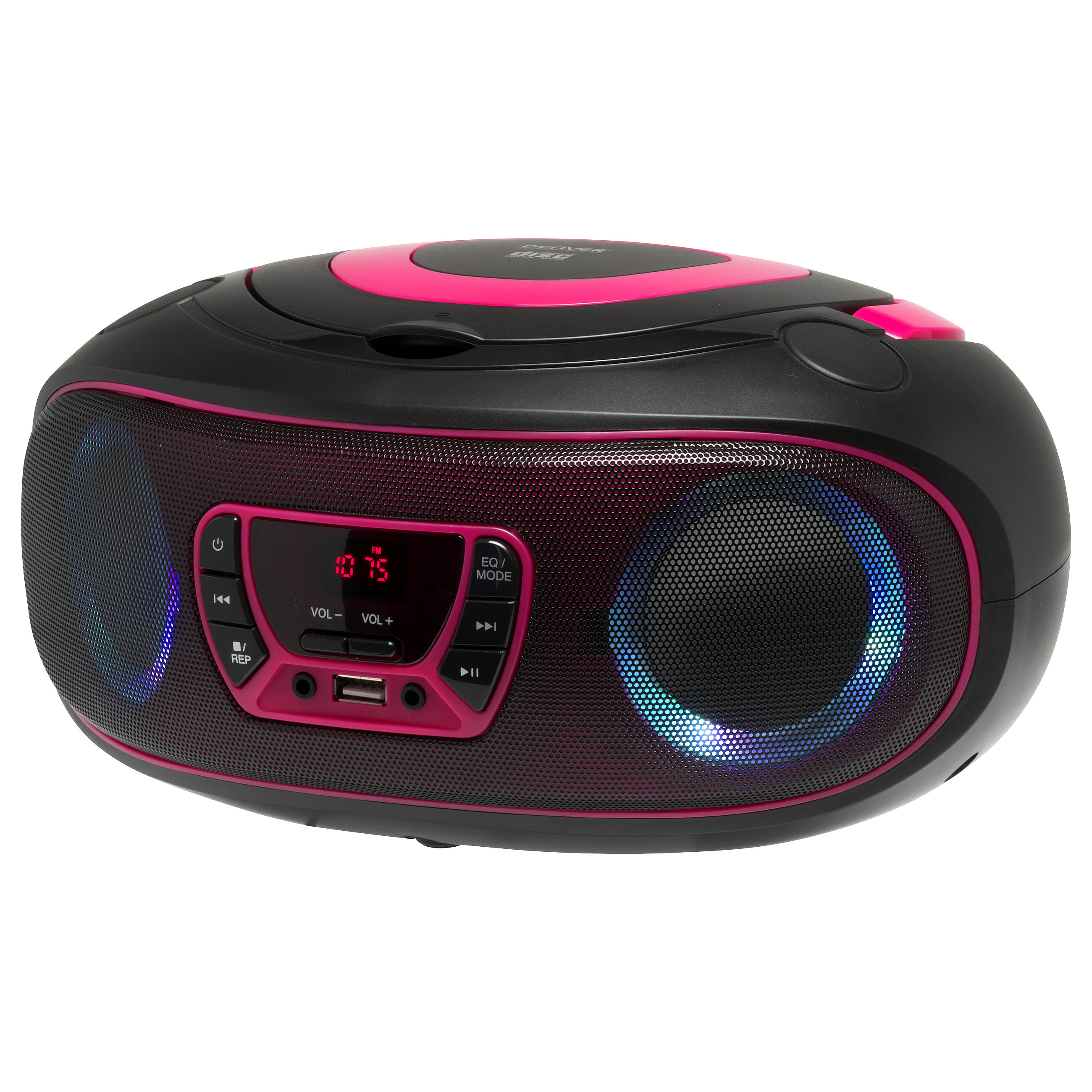 Prijenosni radio DENVER TCL-212BT (CD/MP3, Bluetooth, USB, FM radio) Pink-4