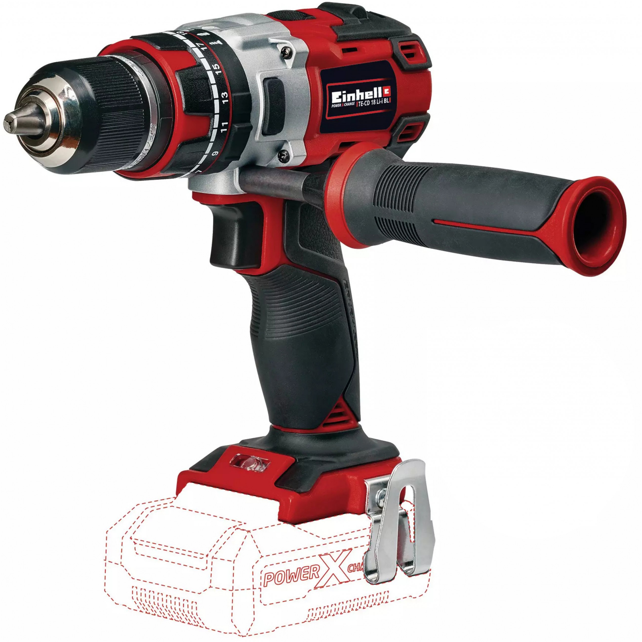 Akumulatorski odvijač EINHELL TE-CD 18 Li-i Keyless 1.5 kg Crna, Crvena-0