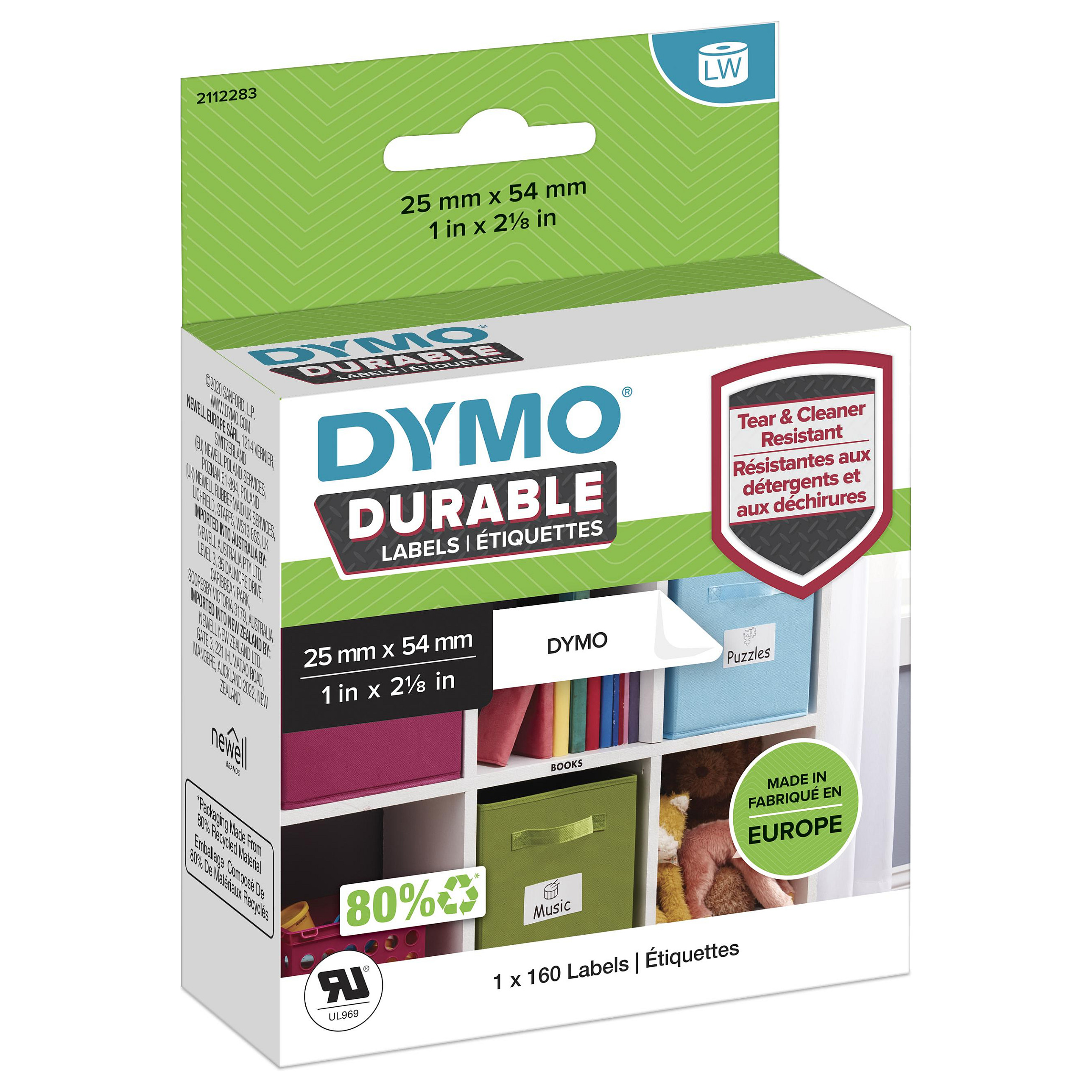 Naljepnice DYMO LabelWriter Durable 25x54mm (160 kom) - S0929120-0