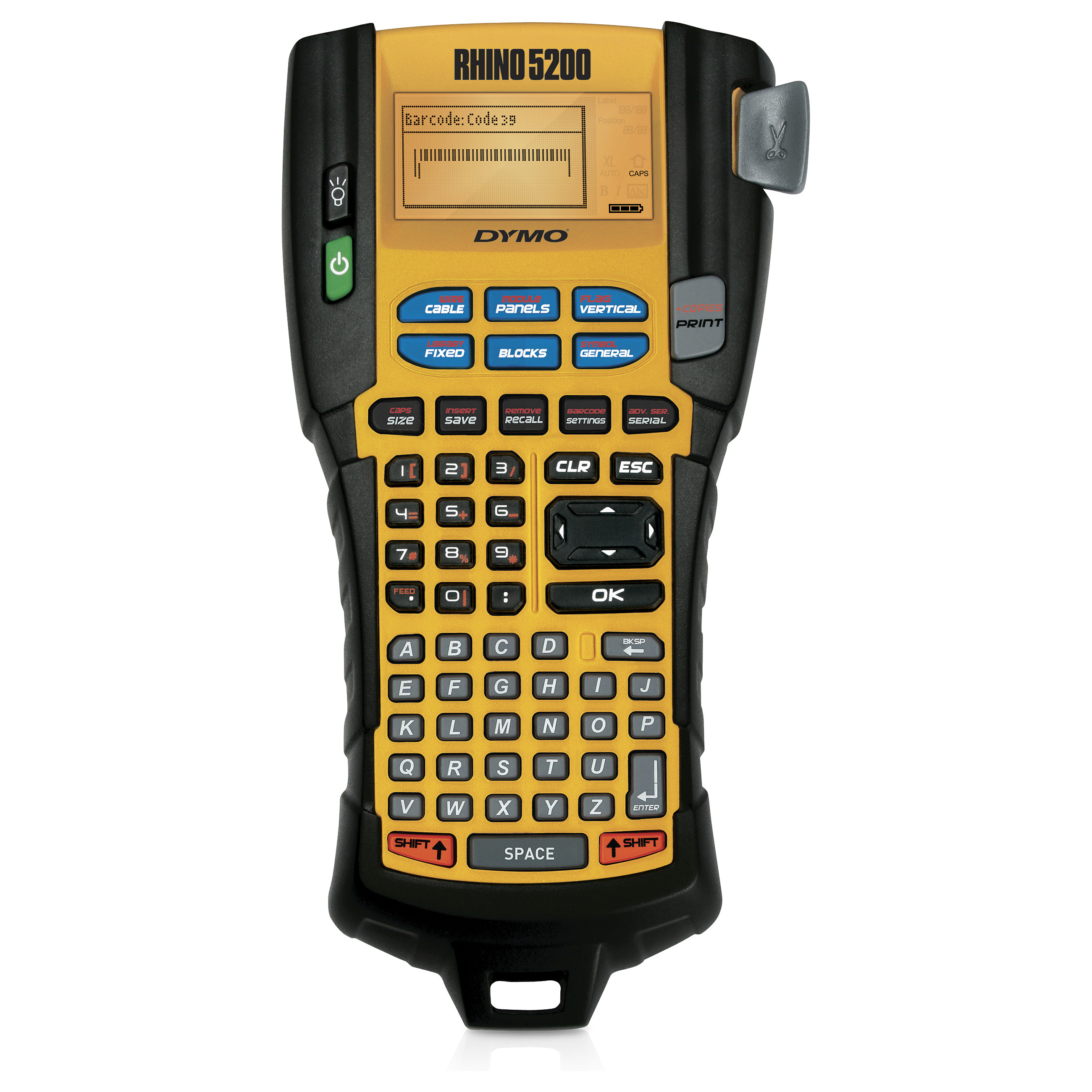 Label printer DYMO RHINO 5200 Kit (Thermal Transfer, 180 x 180 DPI, ABC, Crna/Žuta)-2