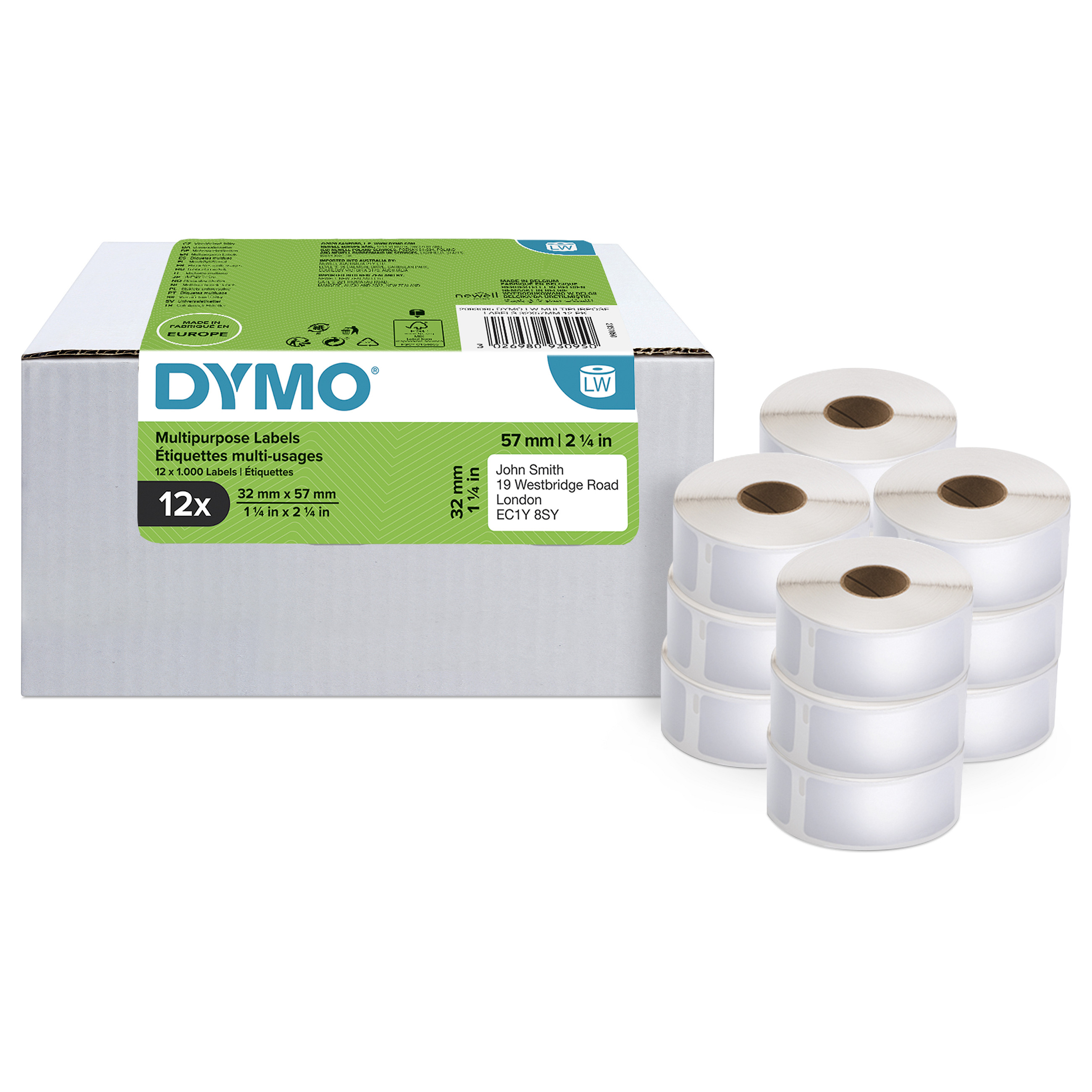 Višenamjenske naljepnice DYMO LW Value Pack 2093095 (32 x 57 mm, 12 rola)-6