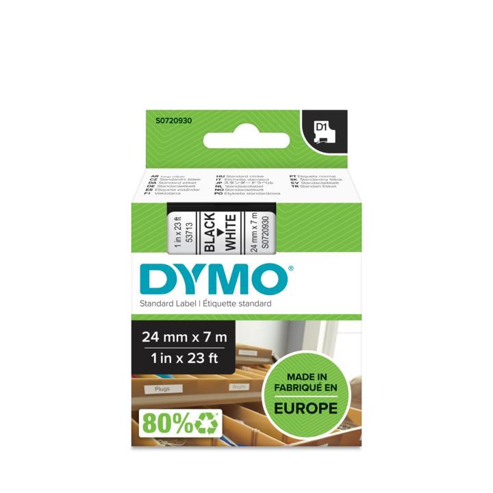 DYMO D1 Standard - Black on White - 24mm-6