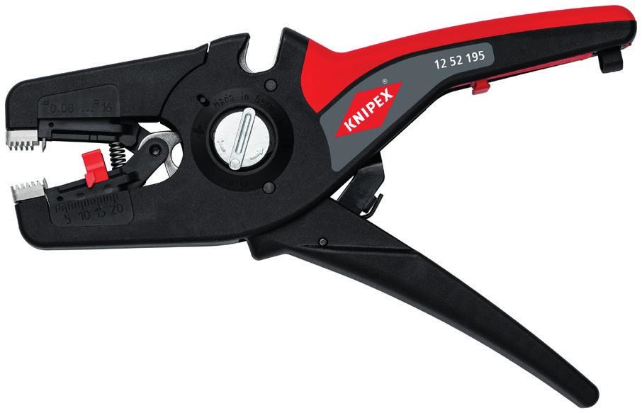 Strugalica za kabele KNIPEX PreciStrip16 (Crna, Crvena)-2