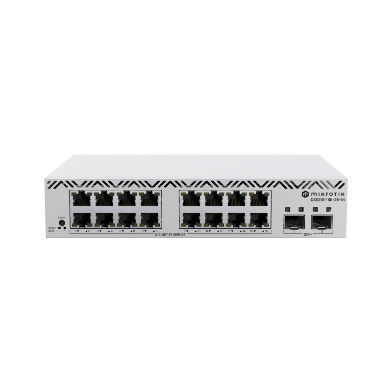 Network Switch MIKROTIK CSS318-16G-2S+IN 24 port 1000M 2SFP+-4