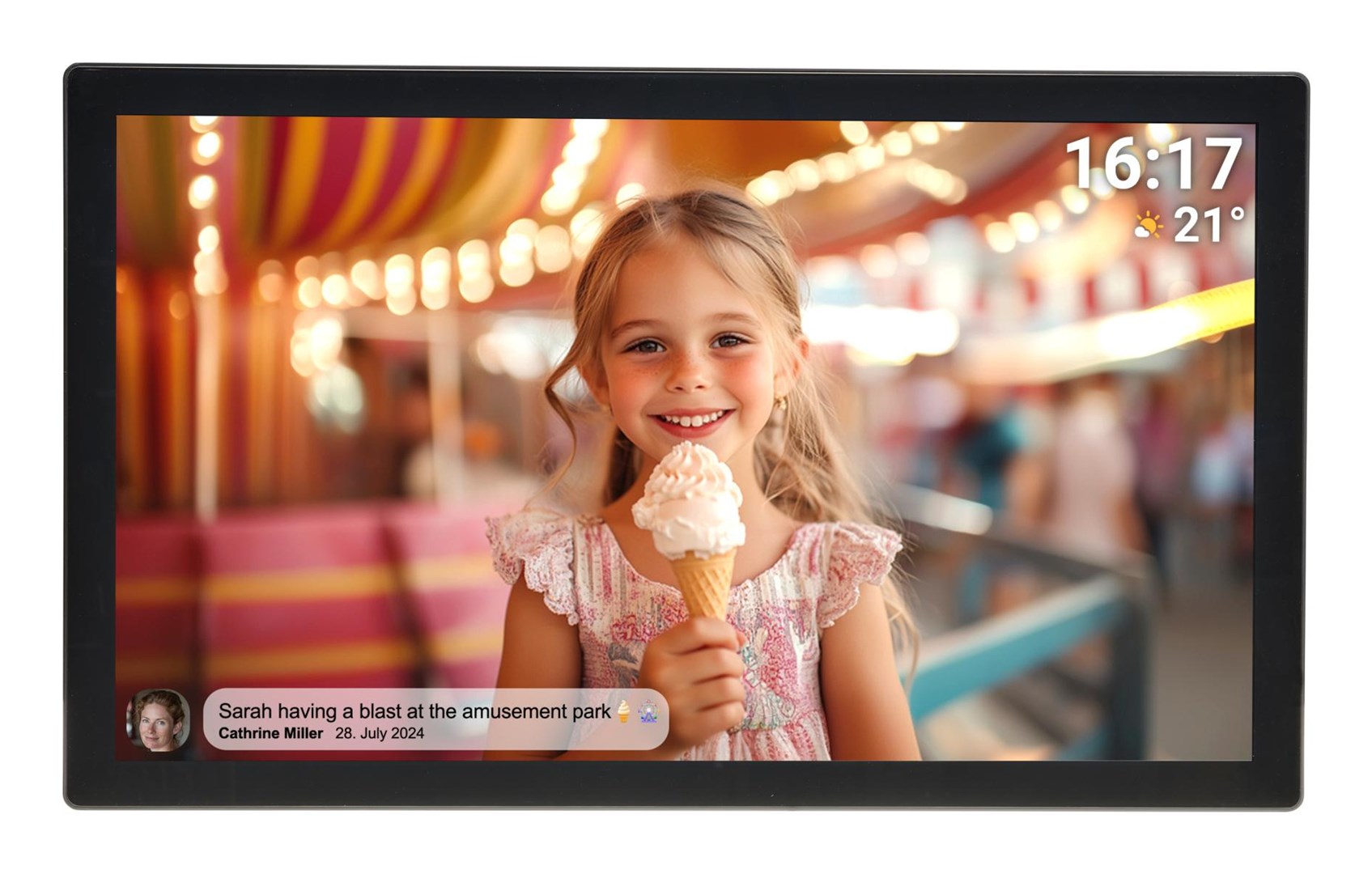 Digitalni foto okvir DENVER PFF-3200W (31.5" Full HD IPS, 32 GB, Wi-Fi, FRAMEO)