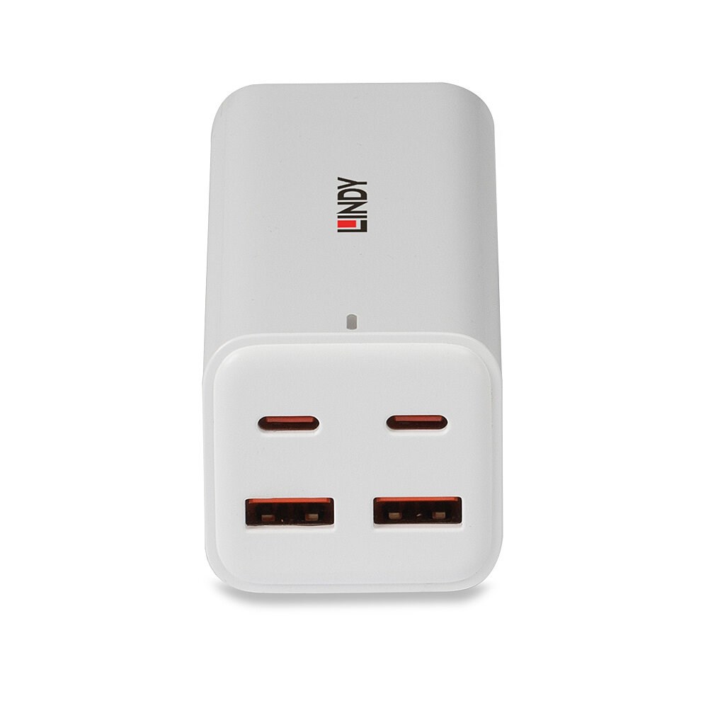 USB punjač LINDY 100W 4-Port GaN (2x USB-C, 2x USB-A, PD 3.0)-3